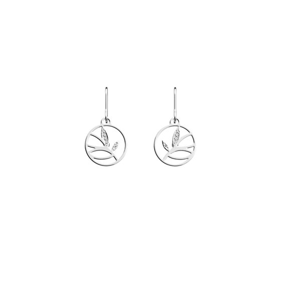 Boucles d'oreilles Les Georgettes Femme Les Précieuses - Arbre de Vie in laiton Cubic Zirconia 1611-208-0TU - 1611-208-0TU